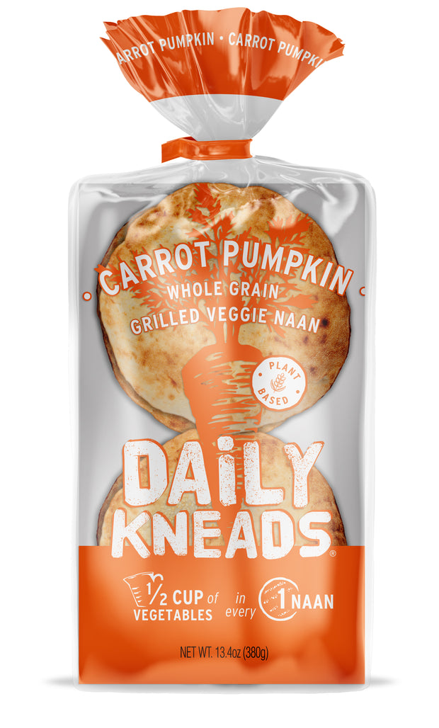 Carrot & Pumpkin Grilled Naan (4 per pack)